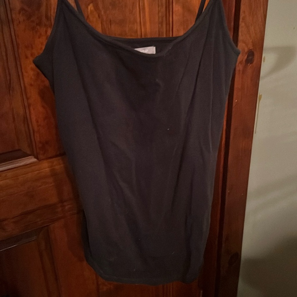Aerie American Eagle black tank top with built in shelf bra Medium